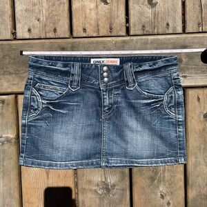 Only Jeans Micro Mini Skirt